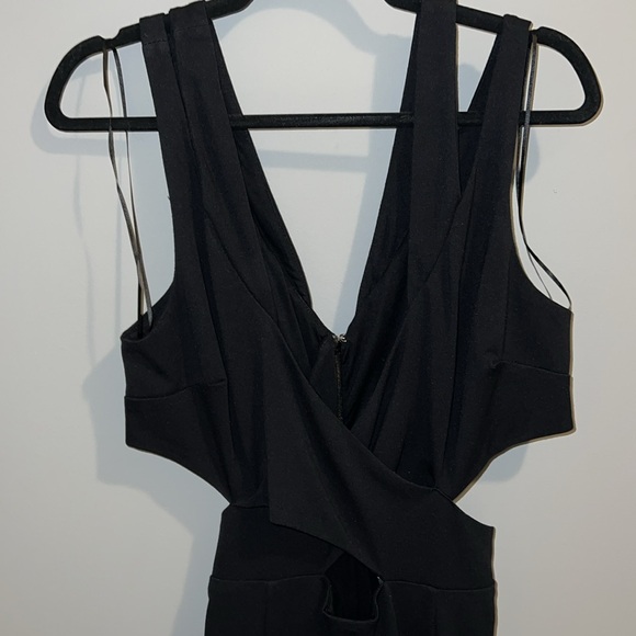 ANTHROPOLOGIE CUTOUT CROSSOVER MIDI DRESS (L) - Picture 7 of 16